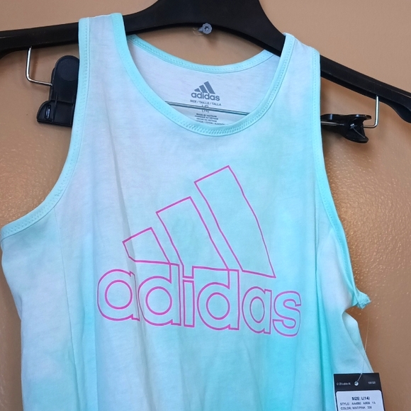 adidas Tops - NWT Adidas Top| Adidas youth Sz Large -14 | color mint| tie front